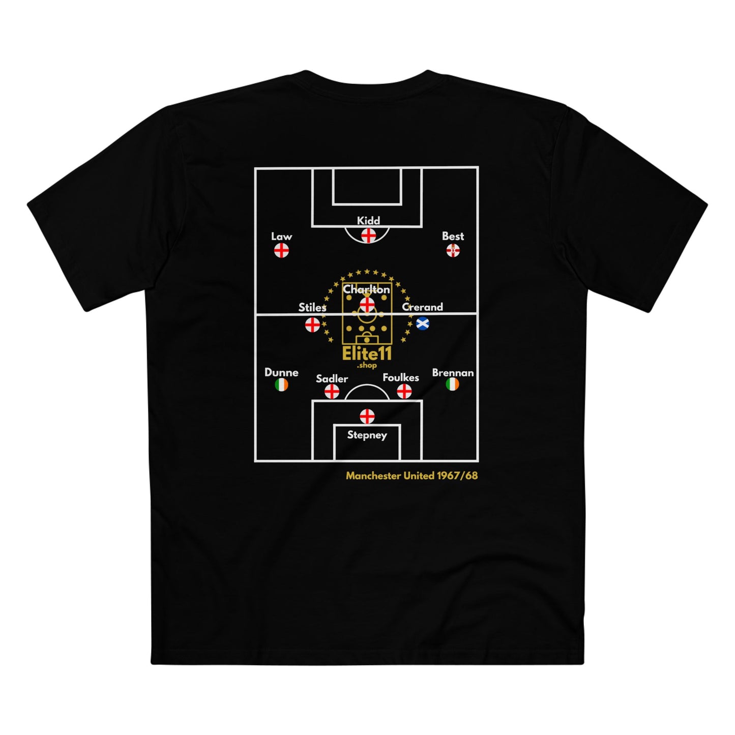 1967/68 Manchester United Squad T-Shirt