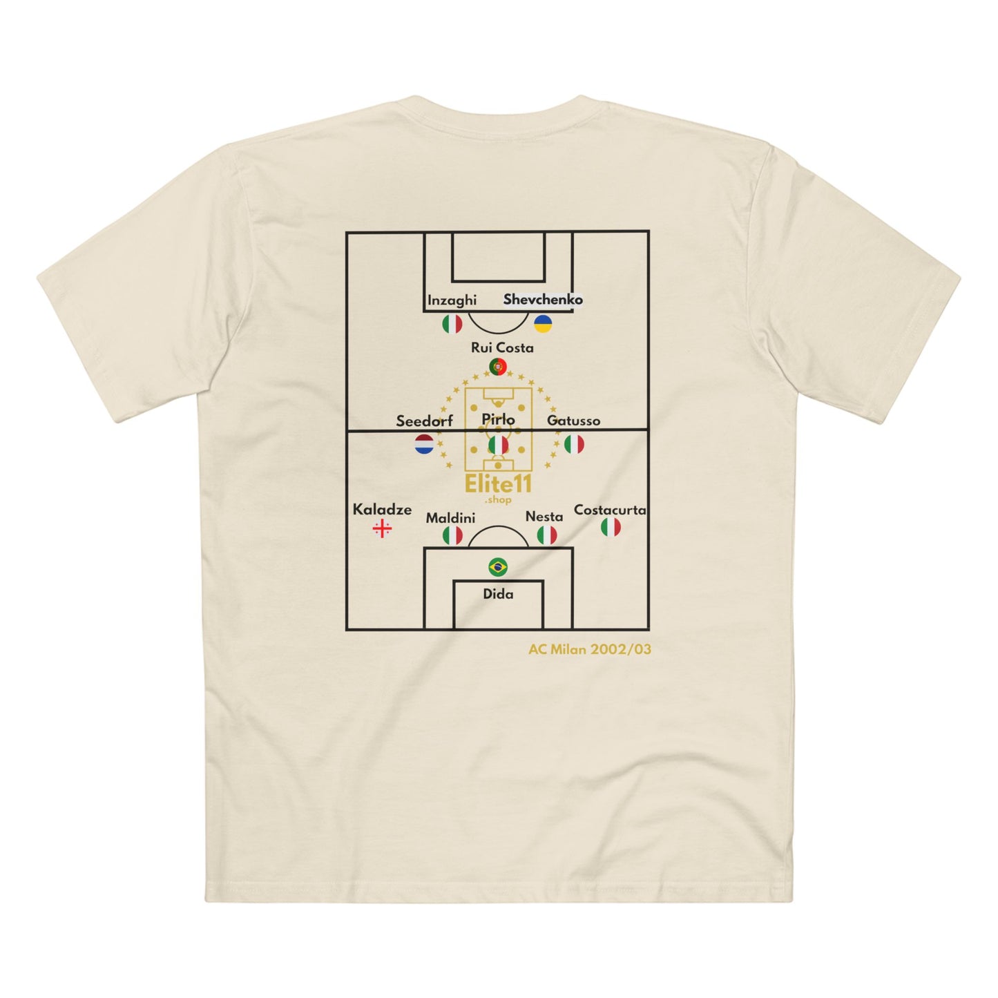 2002/03 AC Milan Squad T-Shirt